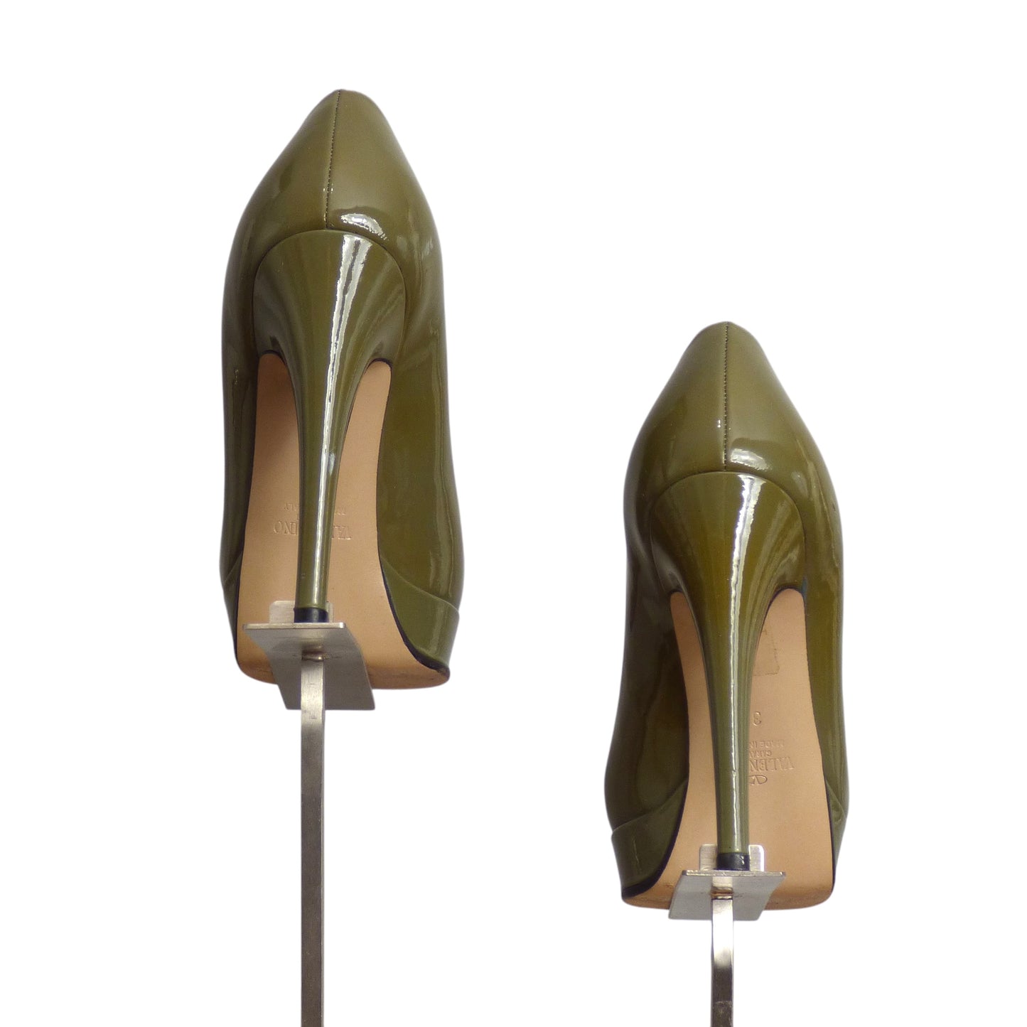 VALENTINO- Sage Patent Leather Pumps, Size 36