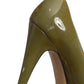 VALENTINO- Sage Patent Leather Pumps, Size 36