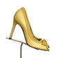 LANVIN- Yellow Leather & Ribbon Pumps, Size 37