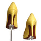 LANVIN- Yellow Leather & Ribbon Pumps, Size 37