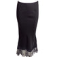 CHRISTIAN DIOR- 2005 Jersey & Tulle Bias Cut Skirt, Size 2