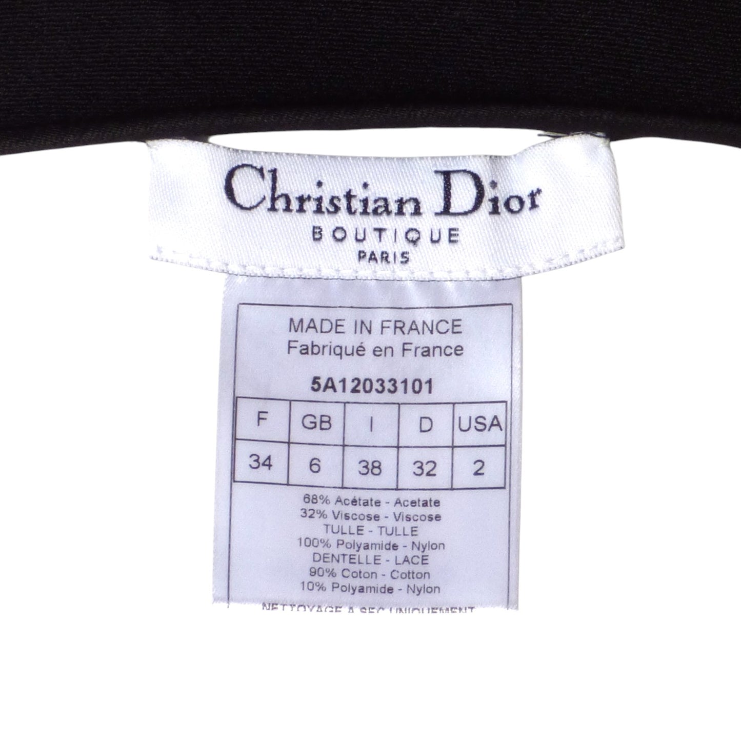 CHRISTIAN DIOR- 2005 Jersey & Tulle Bias Cut Skirt, Size 2