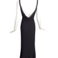 CLAUDE MONTANA- 1990s Black Crepe Evening Gown, Size 6