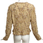 BILL BLASS- 1990s Gold Net & Shell Cocktail Jacket, Size 10