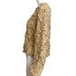 BILL BLASS- 1990s Gold Net & Shell Cocktail Jacket, Size 10