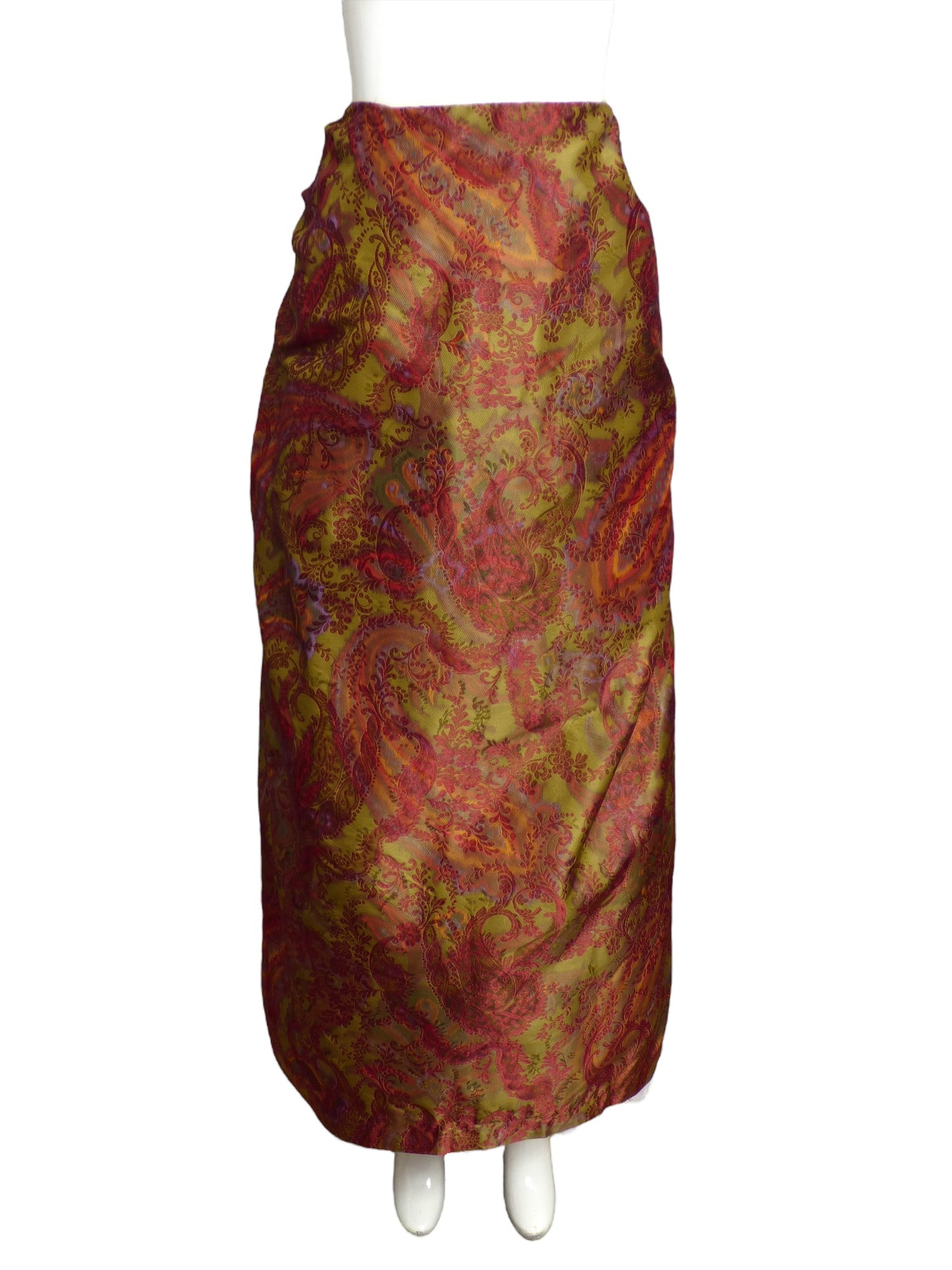 BILL BLASS- 1990s Silk Brocade Evening Skirt, Size 4