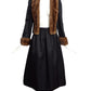 BILL BLASS- 1980s Black Silk & Mink Trimmed Skirt Suit, Size 6