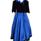 OSCAR DE LA RENTA- 1980s 2pc Velvet & Taffeta Gown, Size 4