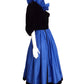 OSCAR DE LA RENTA- 1980s 2pc Velvet & Taffeta Gown, Size 4