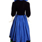 OSCAR DE LA RENTA- 1980s 2pc Velvet & Taffeta Gown, Size 4