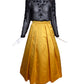 OSCAR DE LA RENTA- 1984 4pc Bead & Satin Evening Ensemble, Size 4