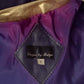 1990s Purple & Gold Leather Star Jacket, Size 10