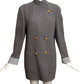 LOUIS FERAUD- 1990s Wool Flannel Coat, Size 6