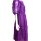 ULLA JOHNSON- Purple Artemis One Shoulder Maxi Dress, Size 10