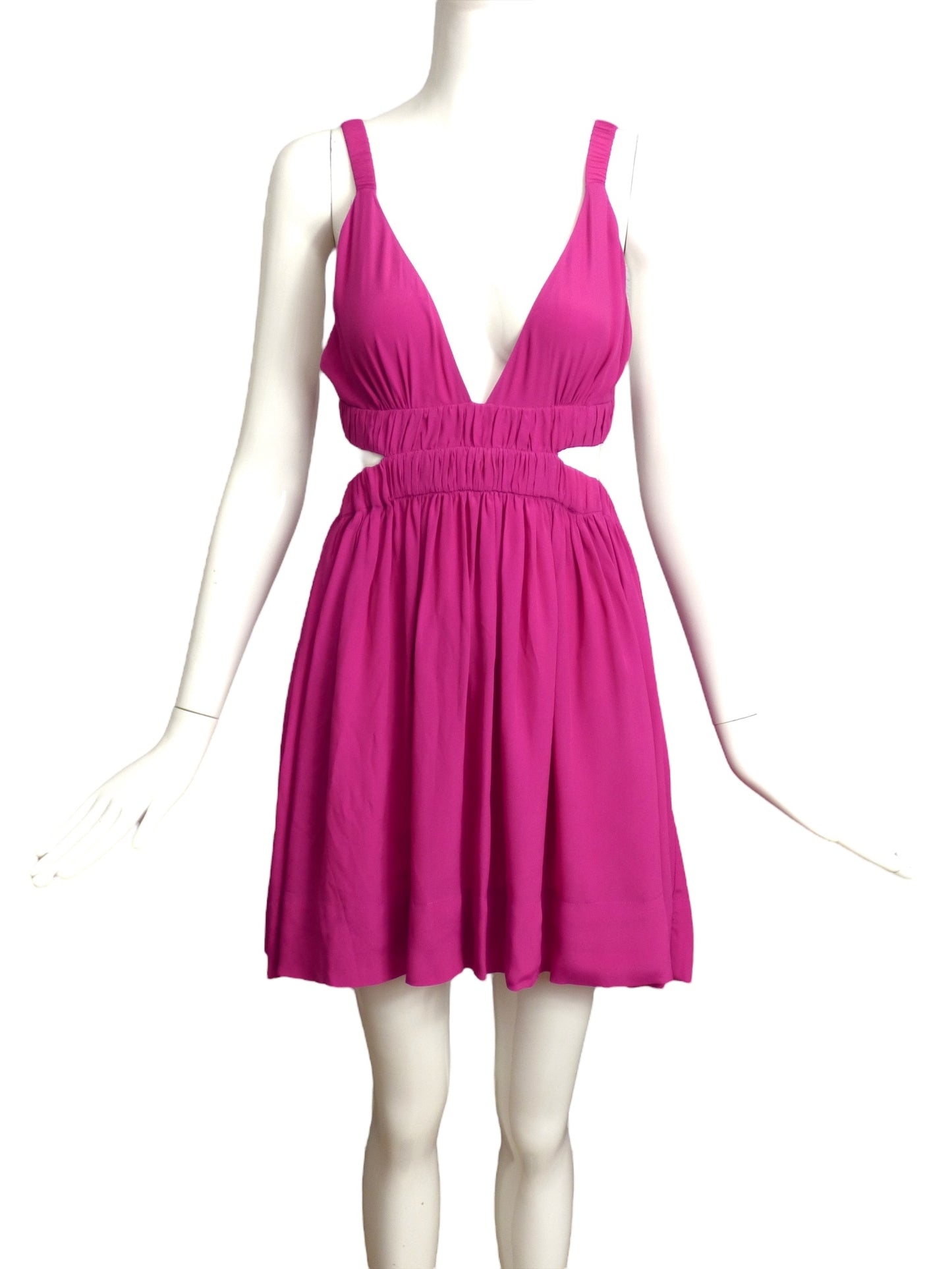 MAGALI PASCAL- NWT Pink Rayon Mini Dress, Size 2