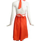 ZIMMERMANN- NWT Orange Linen Halter Dress, Size 8