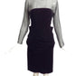 OSCAR DE LA RENTA- 1980s Black Velvet & Chiffon Dress, Size 4