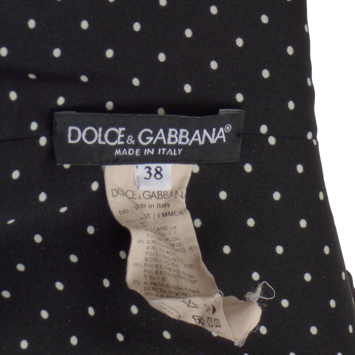 DOLCE & GABBANA- Wool Boucle Shift Dress, Size 4