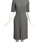 VICTORIA BECKHAM- Gray Wool Flannel Dress, Size 2