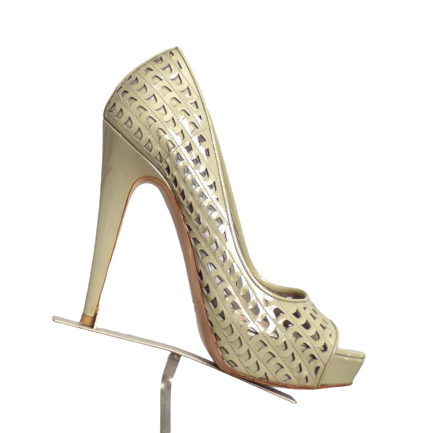 MIIU MIU- Green Patent Platform Pumps, Size 36.5