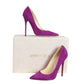 JIMMY CHOO- Raspberry Suede Heels, Size 35.5