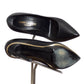 SAINT LAURENT- Black Leather Platform Pumps, Size 36