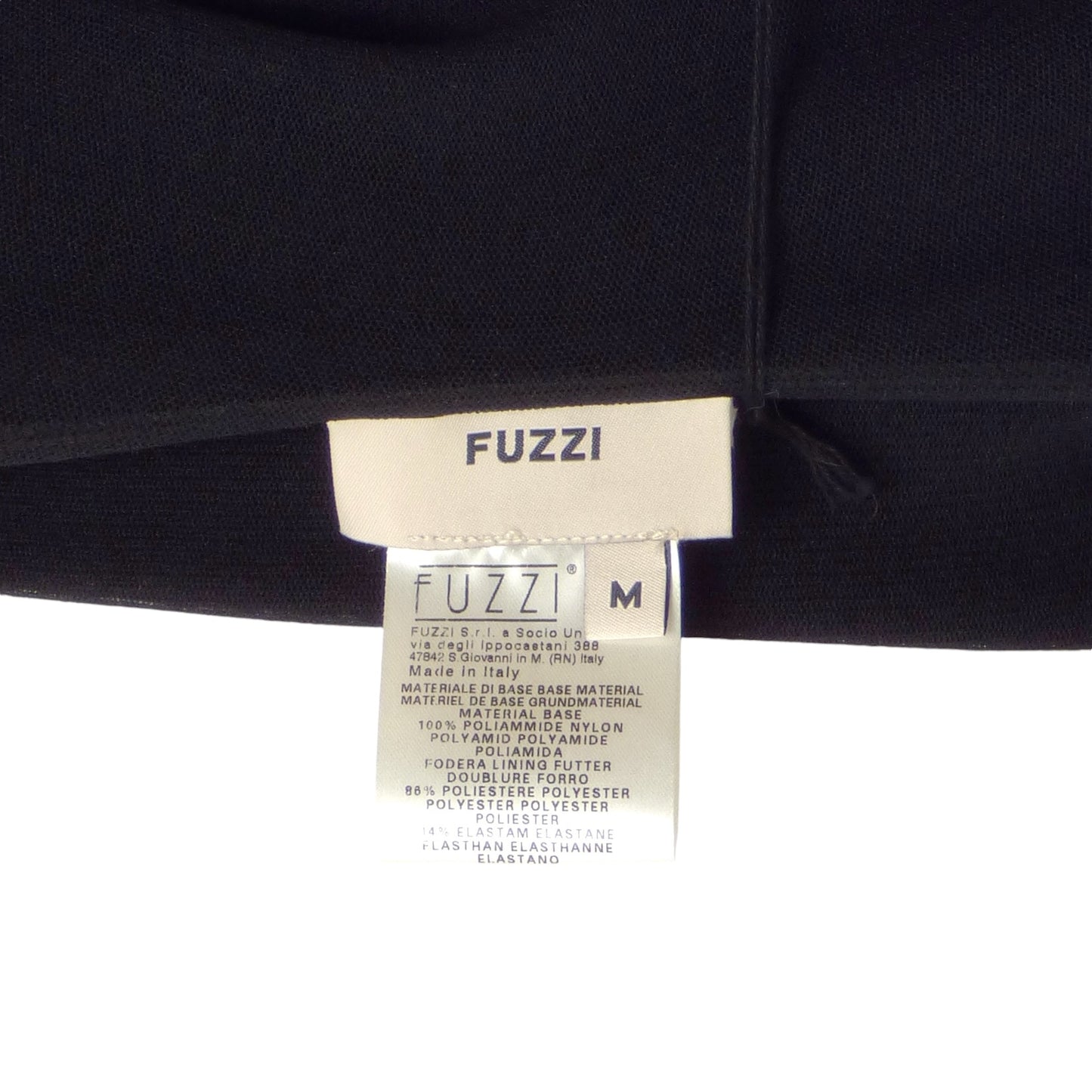 FUZZI- Black Mesh Bodycon Dress, Size 8