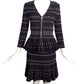 ALEXANDER MCQUEEN- Patterned Knit Skirt Suit, Size 4