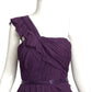 J MENDEL- Purple Beaded Chiffon Gown, Size-14