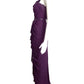 J MENDEL- Purple Beaded Chiffon Gown, Size-14