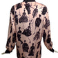 ESCADA- 1992 Silk Print Blouse, Size 6