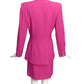 CLAUDE MONTANA- 1980s Pink Wool Skirt Suit, Size 8