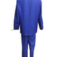 MAX MARA- 1980s Blue Linen Pant Suit, Size 10