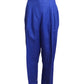 MAX MARA- 1980s Blue Linen Pant Suit, Size 10