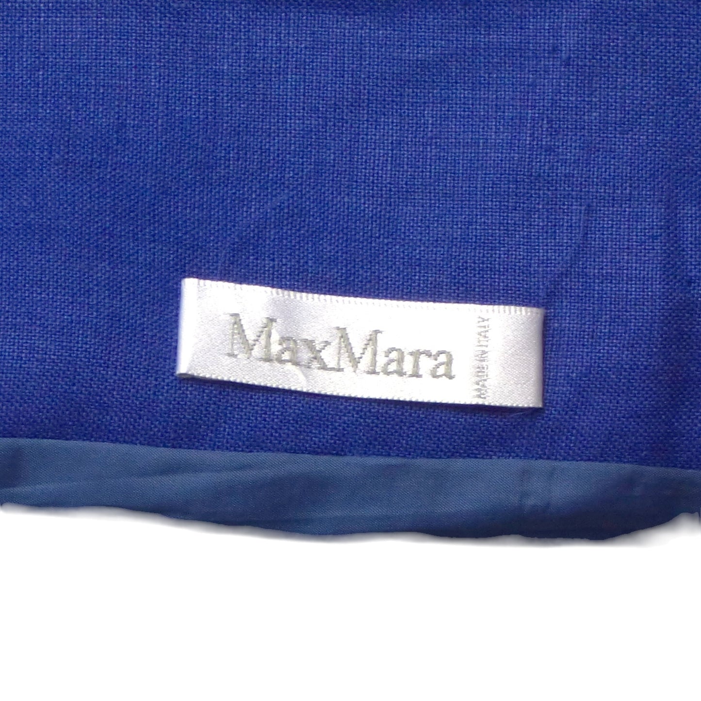 MAX MARA- 1980s Blue Linen Pant Suit, Size 10