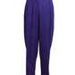 CLAUDE MONTANA- 1980s Purple Pleated Wool Trousers, Size 8