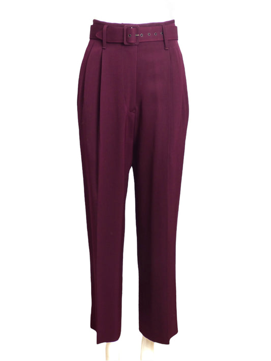 JEAN PAUL GAULTIER- 1980s Burgundy Wool Trousers, Size 10