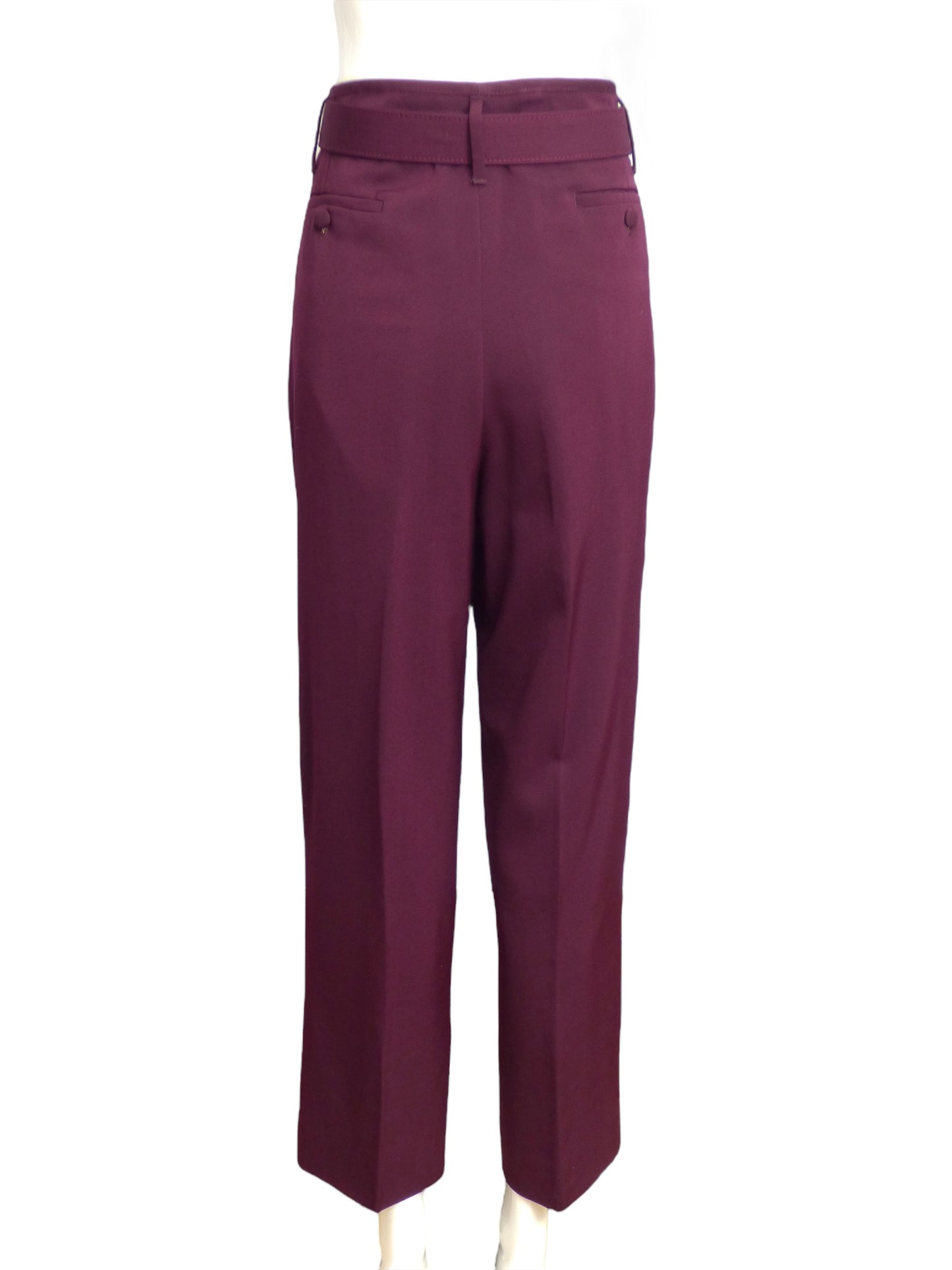 JEAN PAUL GAULTIER- 1980s Burgundy Wool Trousers, Size 10