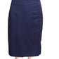 CLAUDE MONTANA- 1990s Navy Side Zip Skirt, Size 8