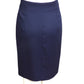 CLAUDE MONTANA- 1990s Navy Side Zip Skirt, Size 8