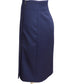 CLAUDE MONTANA- 1990s Navy Side Zip Skirt, Size 8