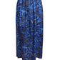 YOHJI YAMAMOTO- 1990s Blue Rayon Print Skirt, Size 8