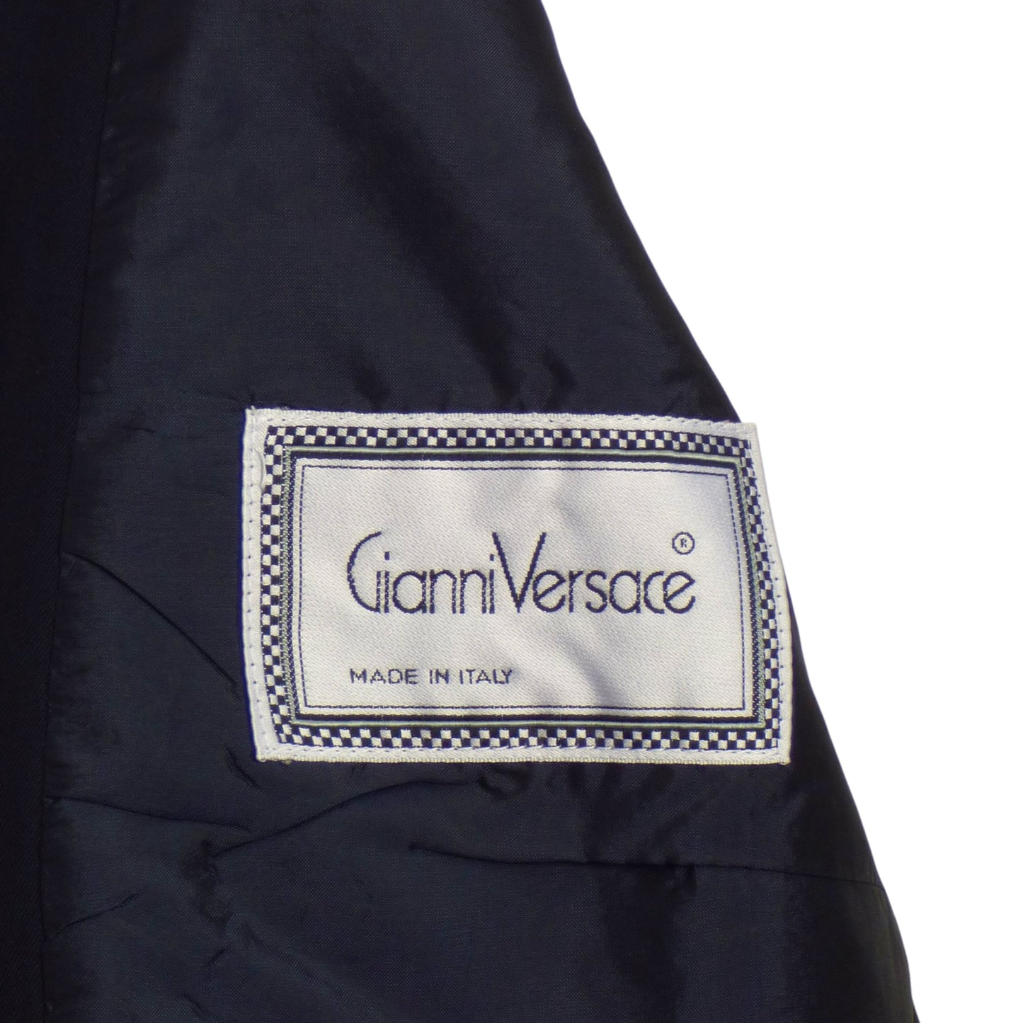 GIANNI VERSACE- 1980s Navy Wool Skirt Suit, Size 8