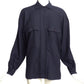 CLAUDE MONTANA- 1980s Navy Wool Shirt, Size 8