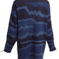 ISSEY MIYAKE PLANTATION- 1991 Wool Stripe Cardigan, Size-Medium