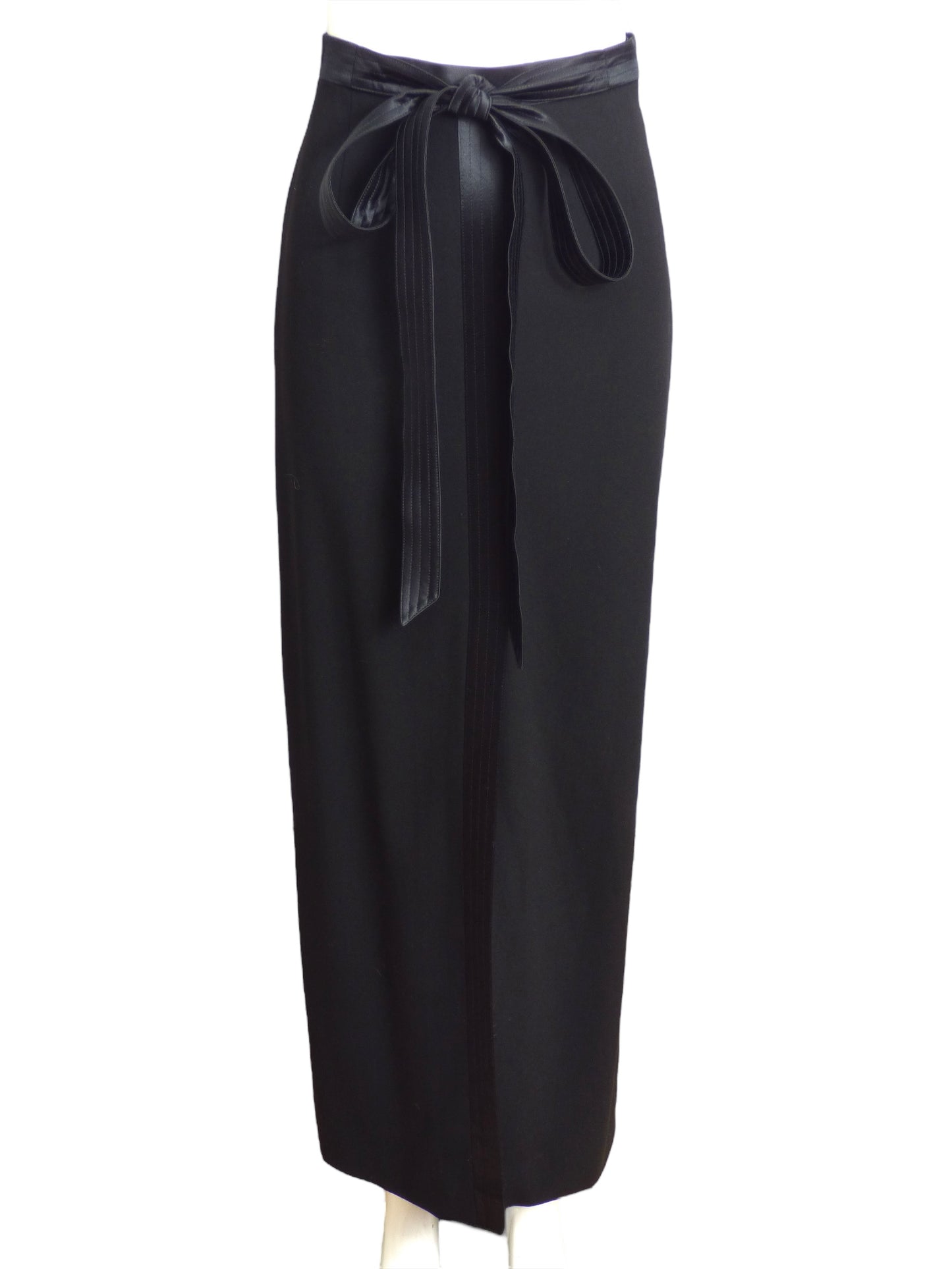 ESCADA- 1990s Black Crepe Evening Skirt, Size 6