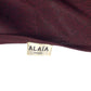 ALAIA- 1980s Burgundy Knit Tunic, Size 10