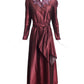 JEAN-LOUIS SCHERRER- 1980s Burgundy Sequin Taffeta Gown, Size 8