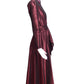 JEAN-LOUIS SCHERRER- 1980s Burgundy Sequin Taffeta Gown, Size 8