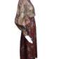 1970s 2pc Metallic Paisley Ensemble, Size 6